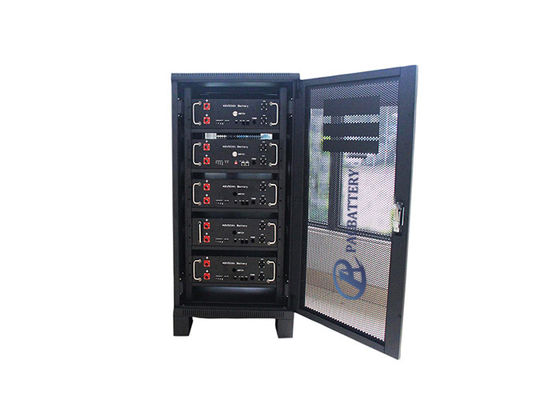240V 50Ah 12kWh แบตเตอรี่ลิเธียมเหล็กฟอสเฟตแรงดันสูงชุดเอาต์พุต DC สำหรับ UPS